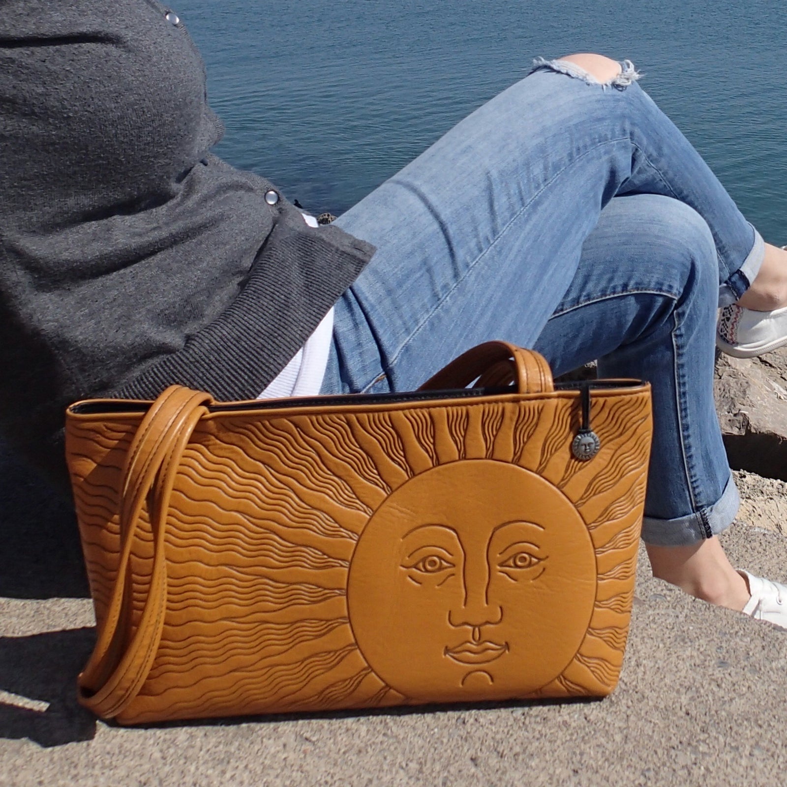 Sun Leather Journal by Oberon Design