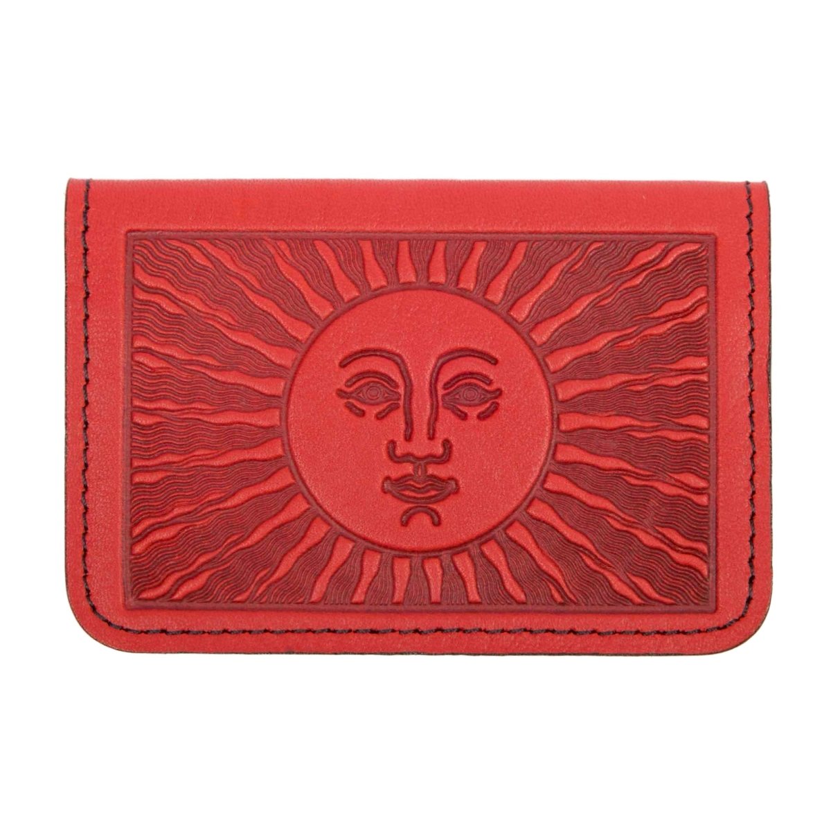 Sun Card Holder Mini Wallet, Red
